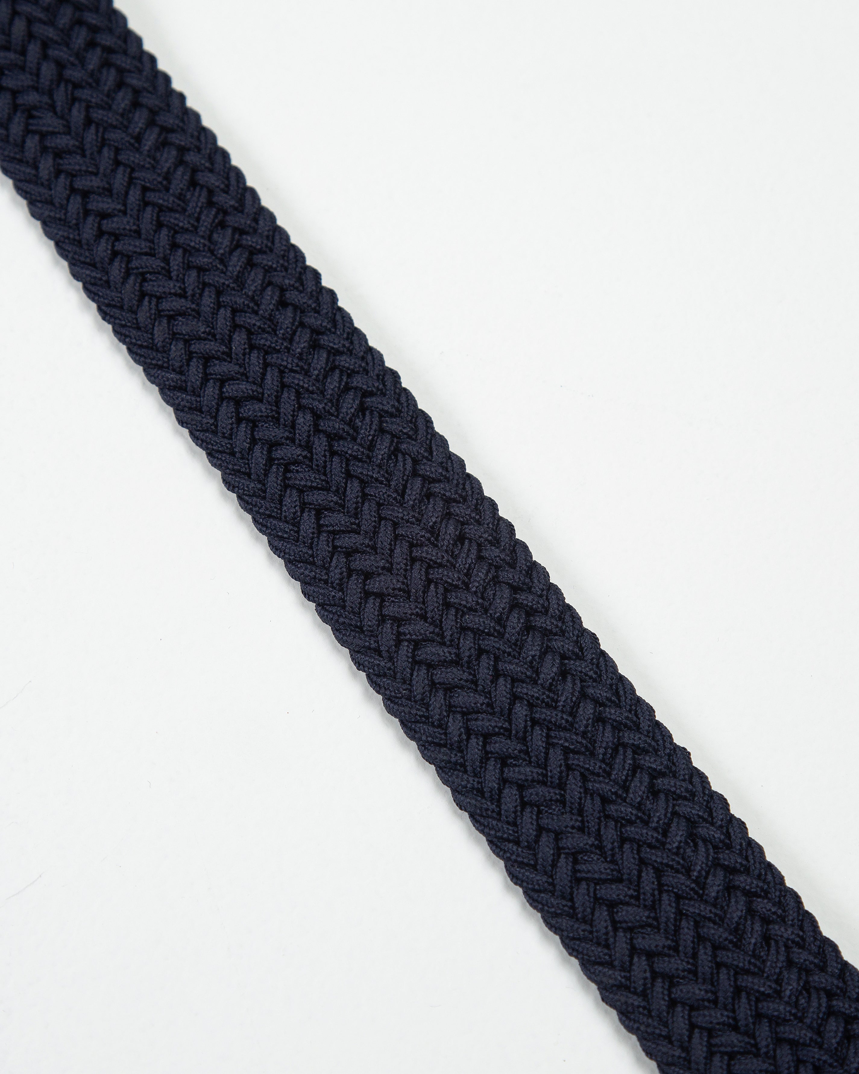 Cinturón Trenzado Elástico Azul Oscuro